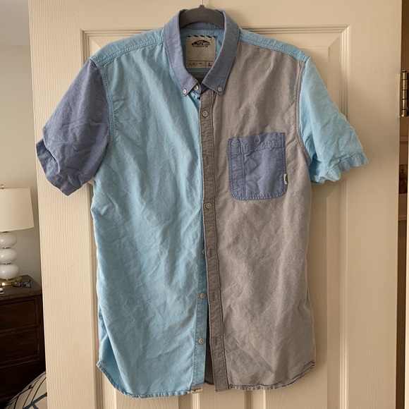 Vans color block short sleeve button up - Picture 2 of 2